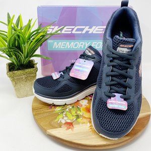 New Skechers Fashion Fit Perfect Mate Sneaker Navy